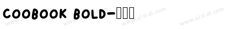 coobook bold字体转换